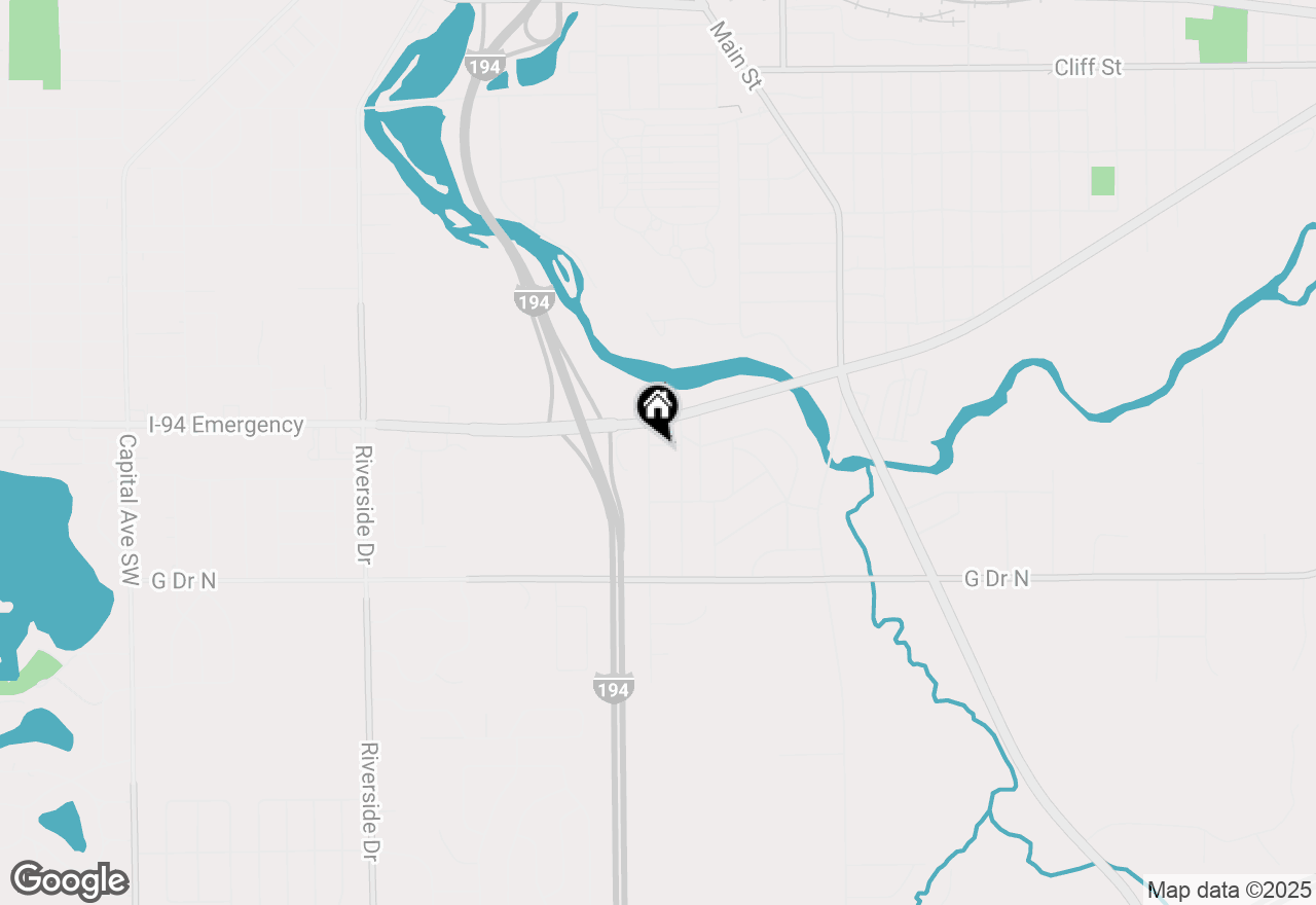 Map of 510 1/2 E Columbia Avenue, Battle Creek, MI 49014