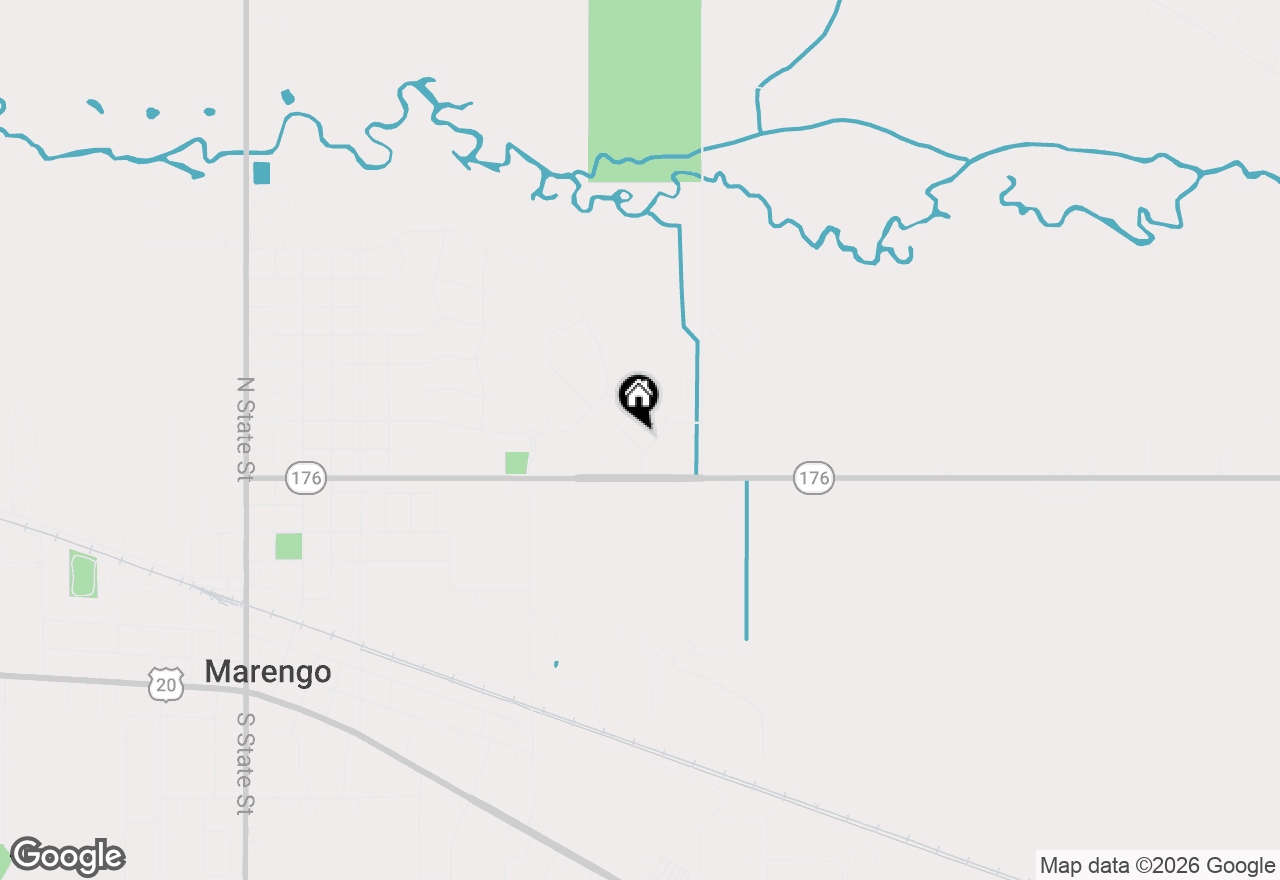 Map of 717 Quail Lane, Marengo, IL 60152