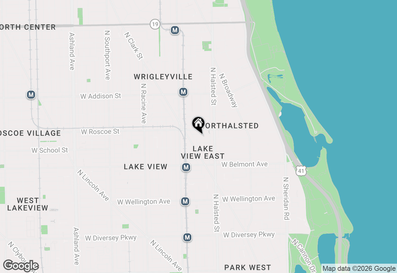 Map of 856 W Buckingham Place #3SW, Chicago, IL 60657