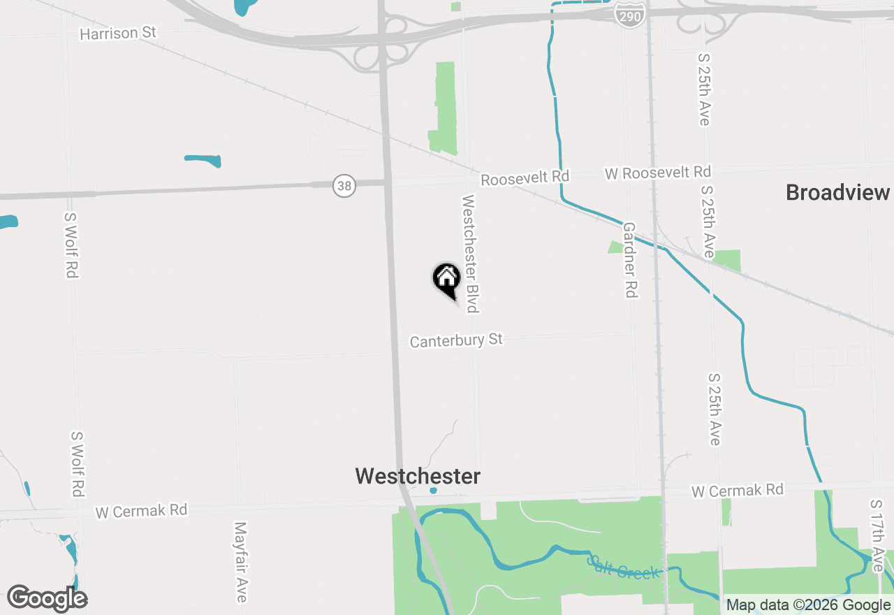 Map of 1521 Balmoral Avenue #1N, Westchester, IL 60154