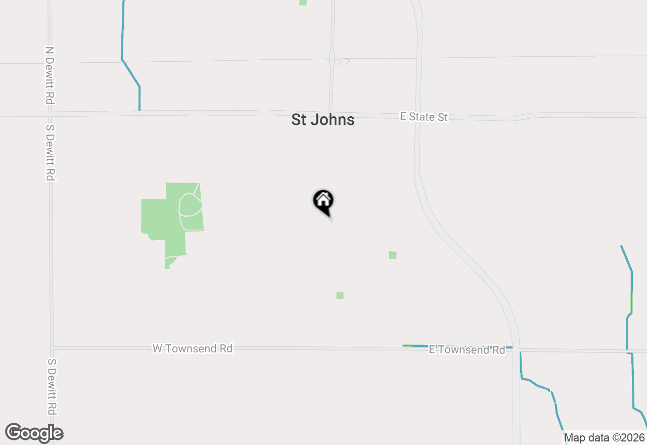 Map of 704 S Clinton Avenue, St. Johns, MI 48879