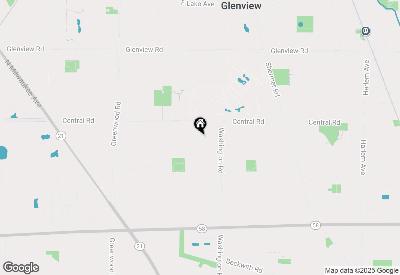 Map of 2821 Covert Road, Glenview, IL 60025