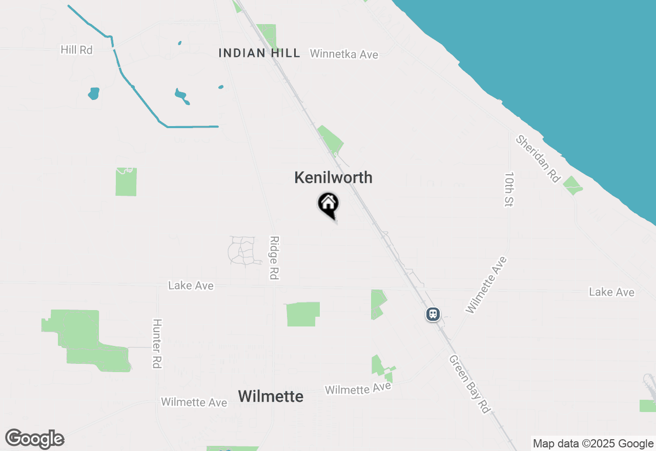 Map of 506 Greenwood Avenue, Kenilworth, IL 60043