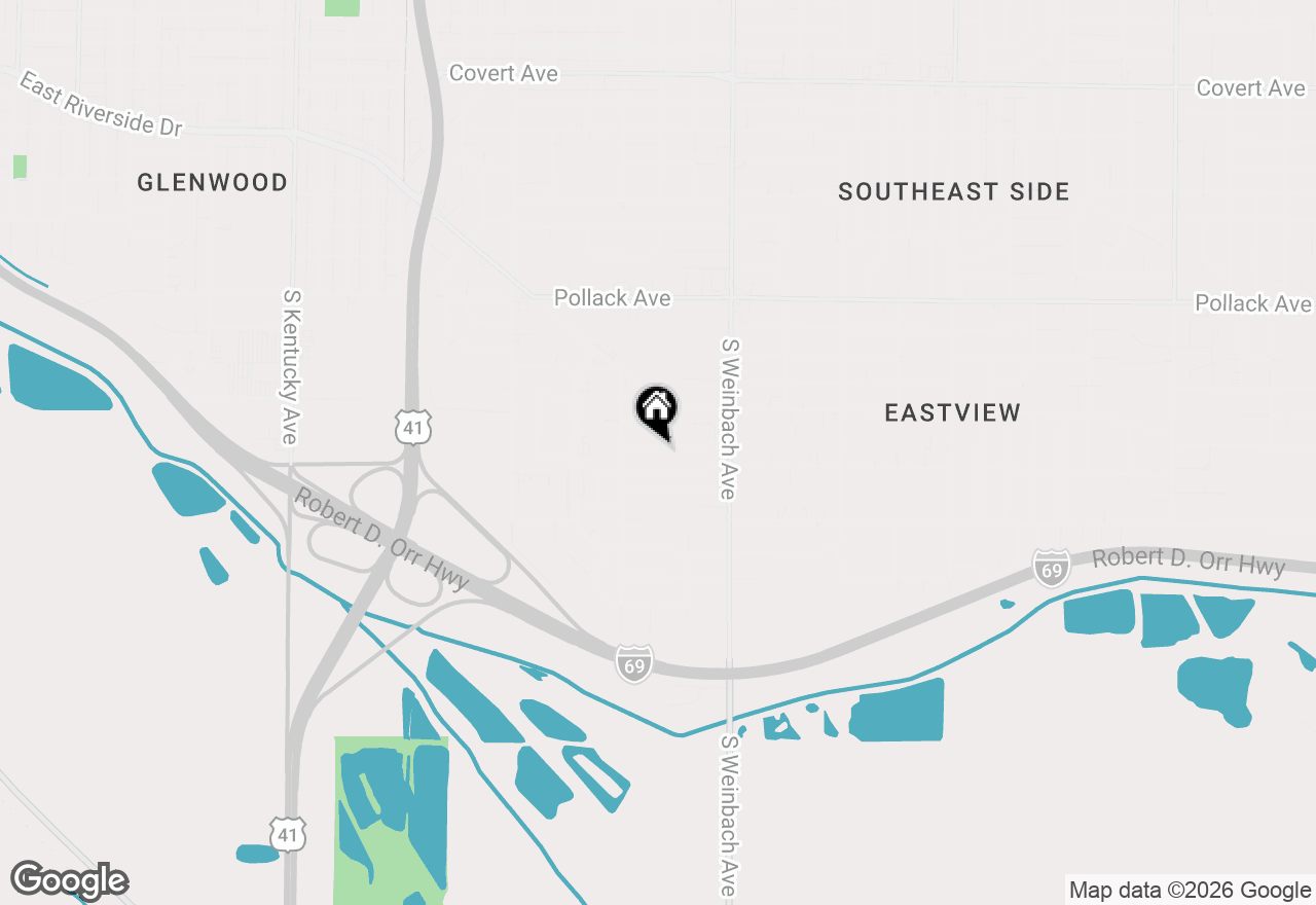Map of 1725 Davcohn Avenue, Evansville, IN 47714