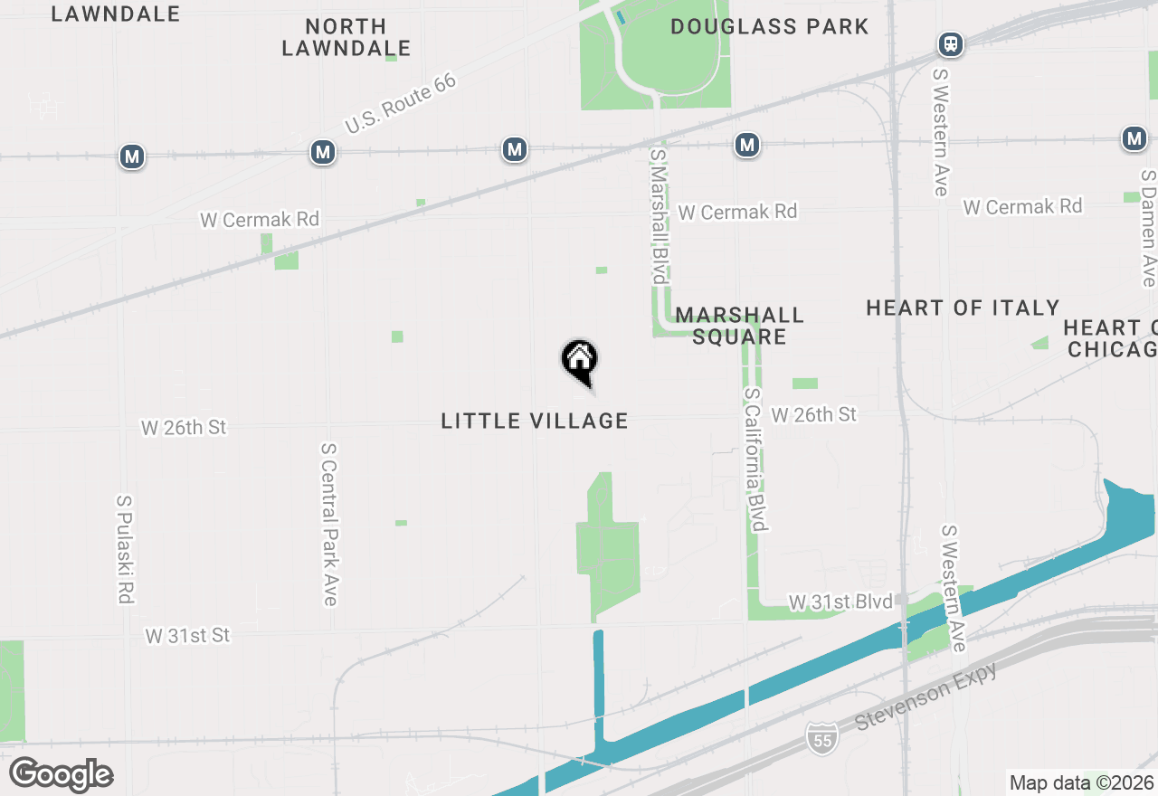 Map of (Address confidential), Chicago, Illinois 60623