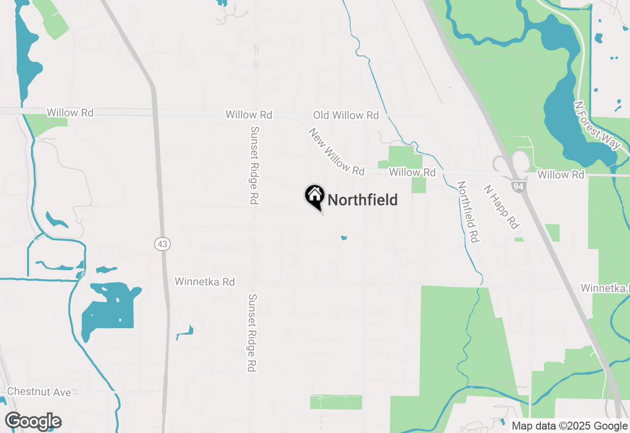 Map of 257 Jeffery Lane, Northfield, IL 60093