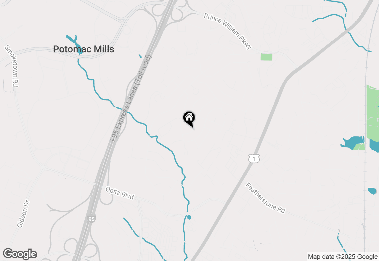 Map of 2036 Cumberland Drive, Woodbridge, VA 22191