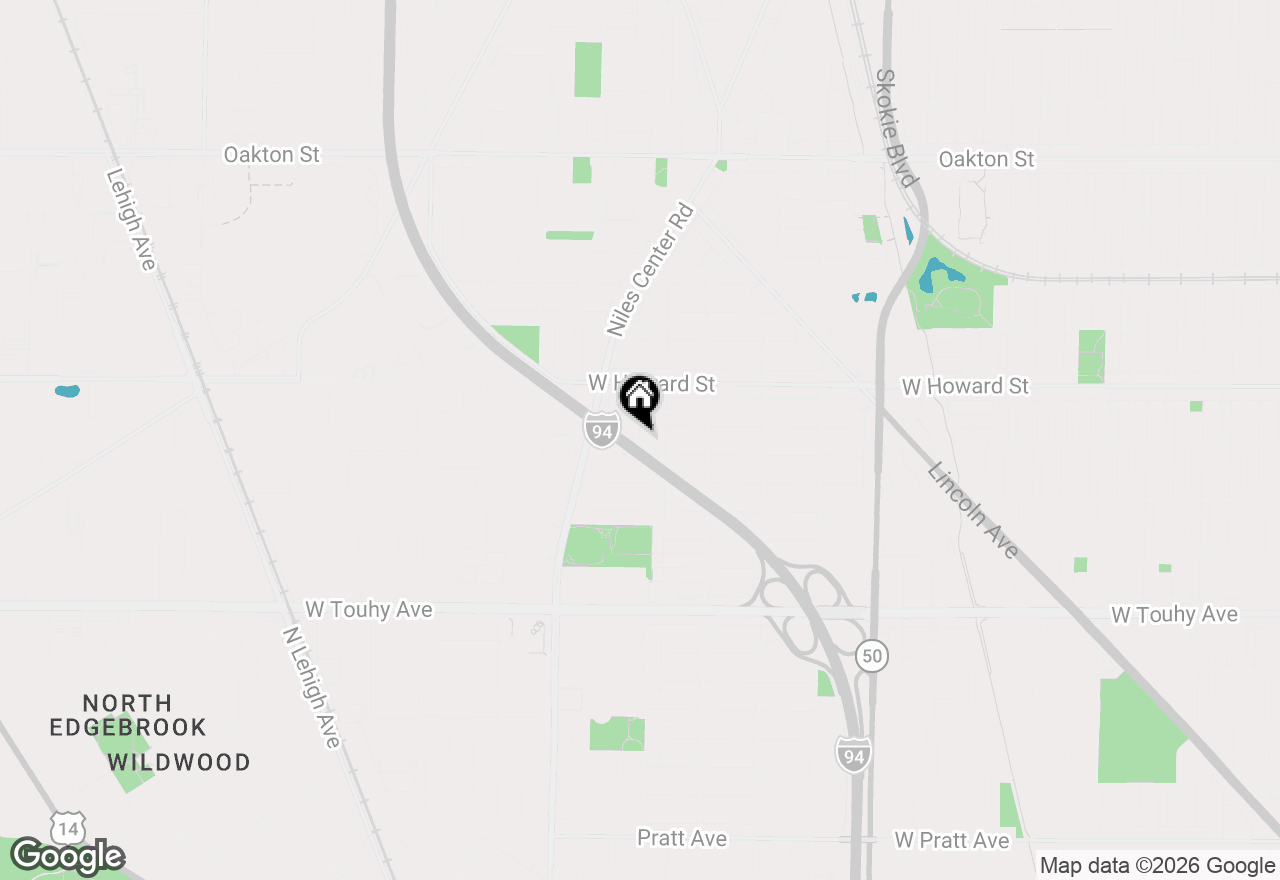 Map of 7509 Frontage Road, Skokie, IL 60077