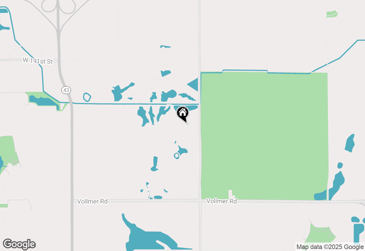 Map of 75 Odyssey Drive, Tinley Park, IL 60477