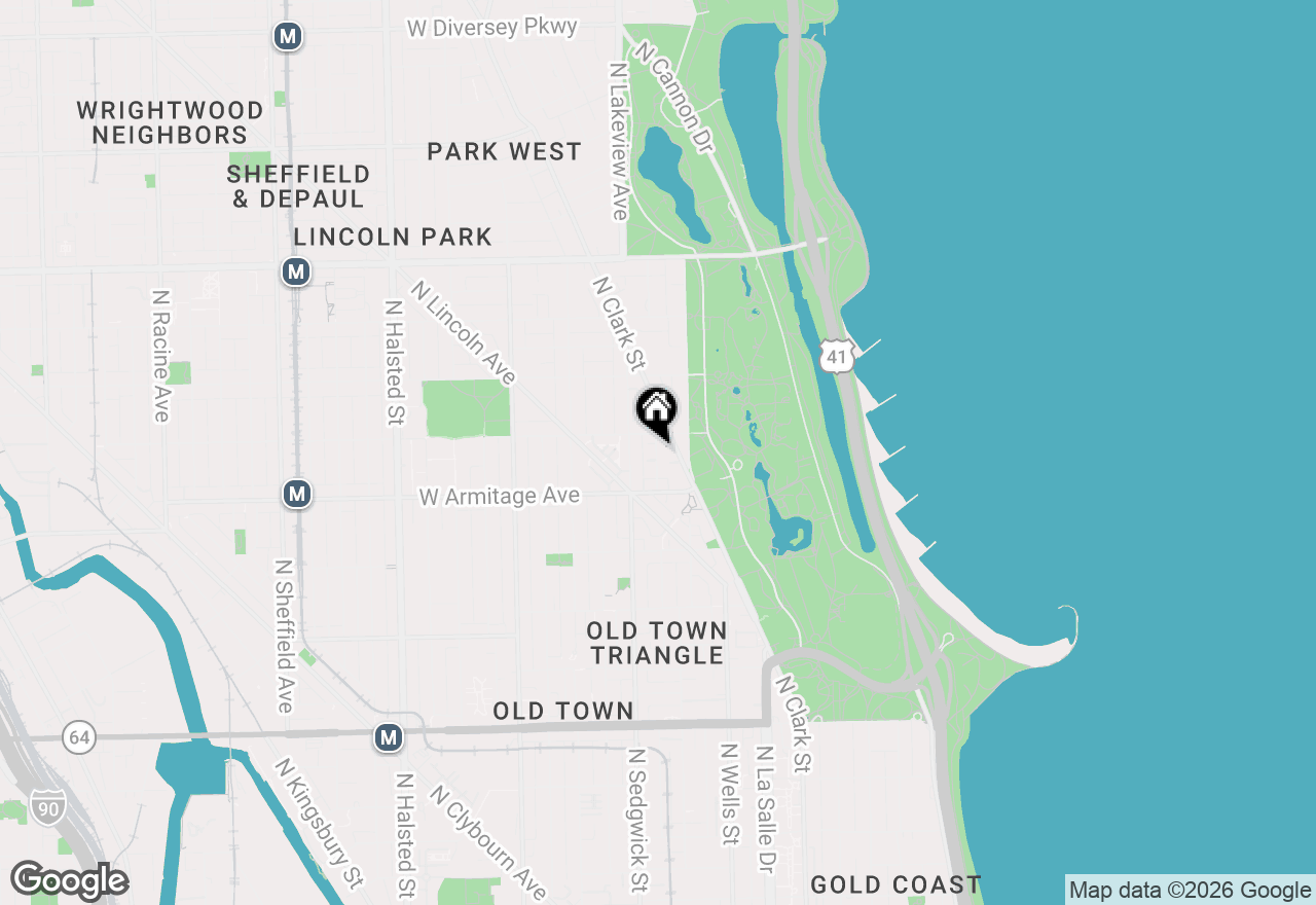 Map of 2035 N Orleans Street #3E, Chicago, IL 60614