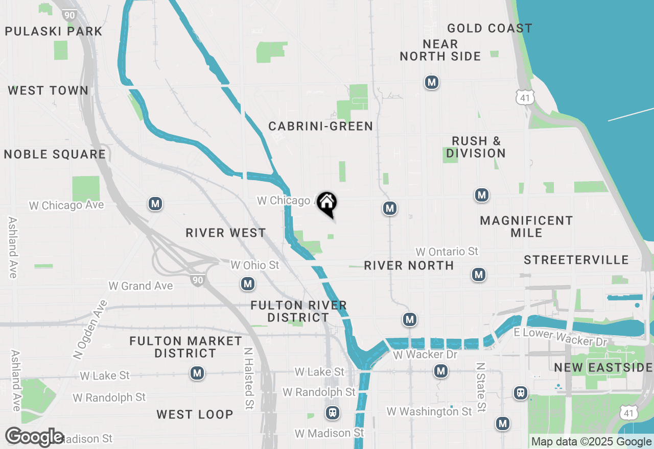 Map of 460 W Huron Street, Chicago, IL 60654