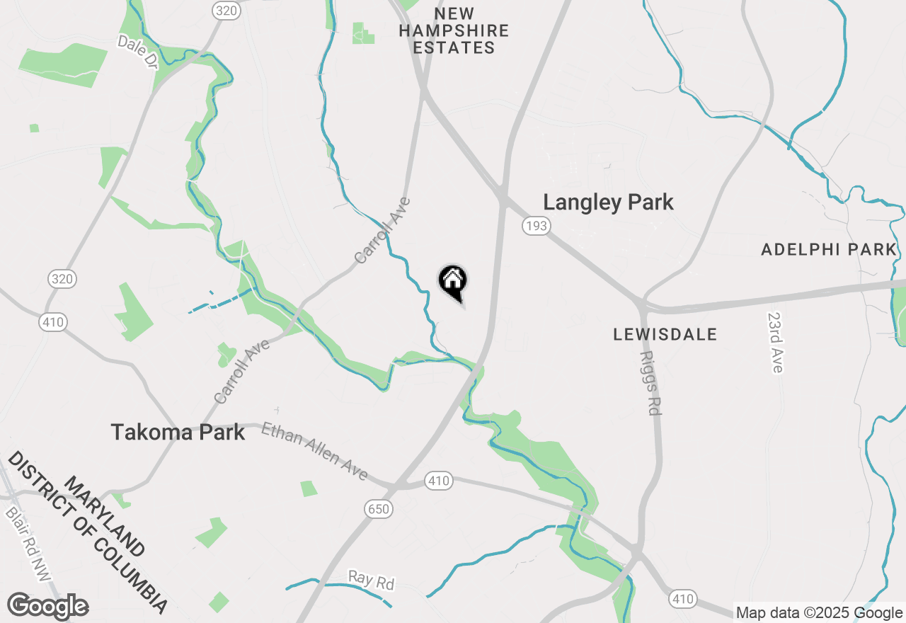 Map of 1104 Merwood Drive, Takoma Park, MD 20912