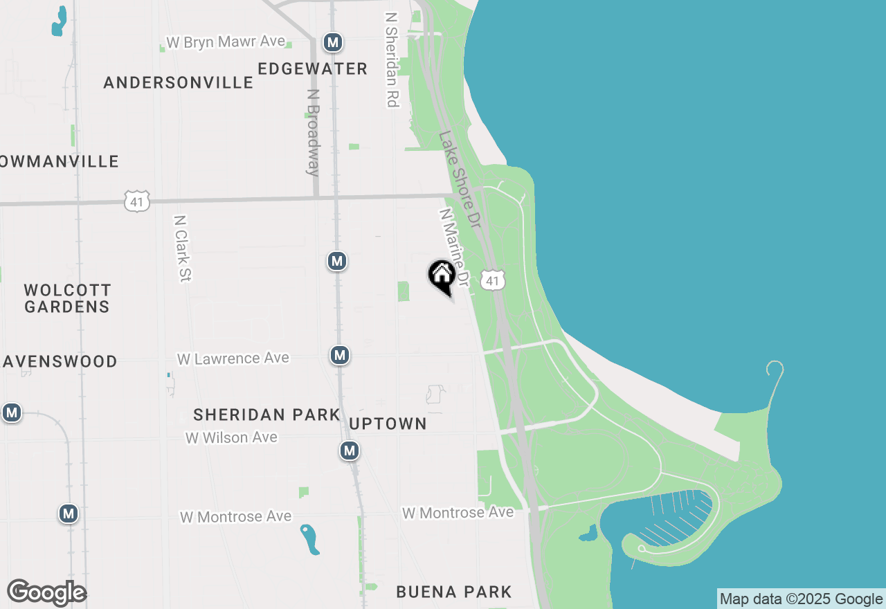 Map of 845 W Ainslie Avenue #2W, Chicago, IL 60640