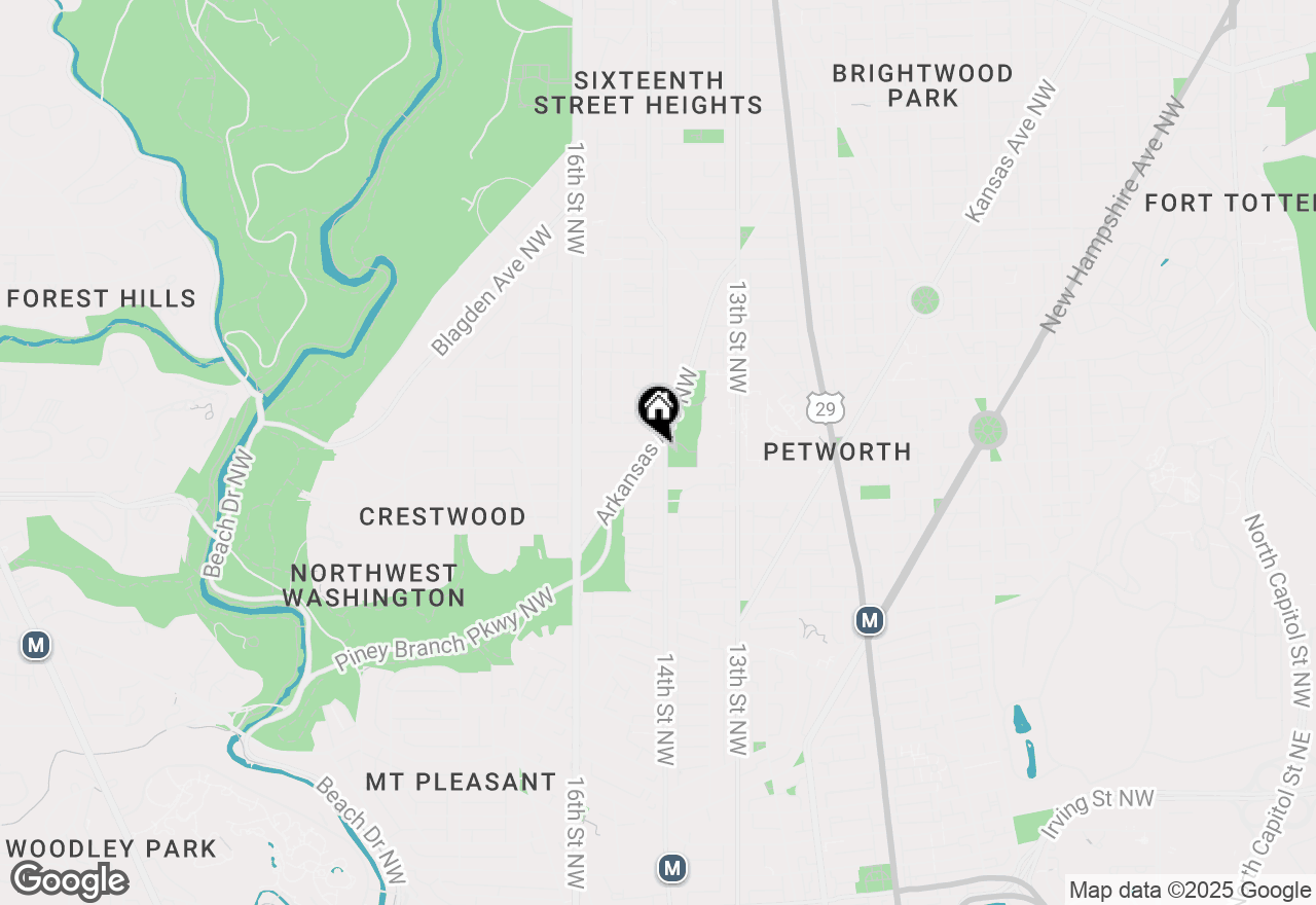 Map of 4214 14th Street Nw, Washington, DC 20011
