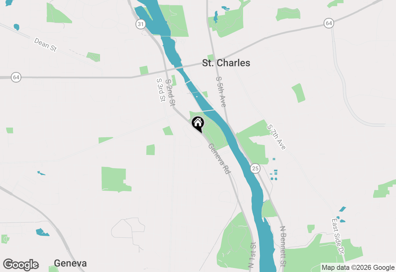 Map of 720 Viewpointe Drive, St. Charles, IL 60174