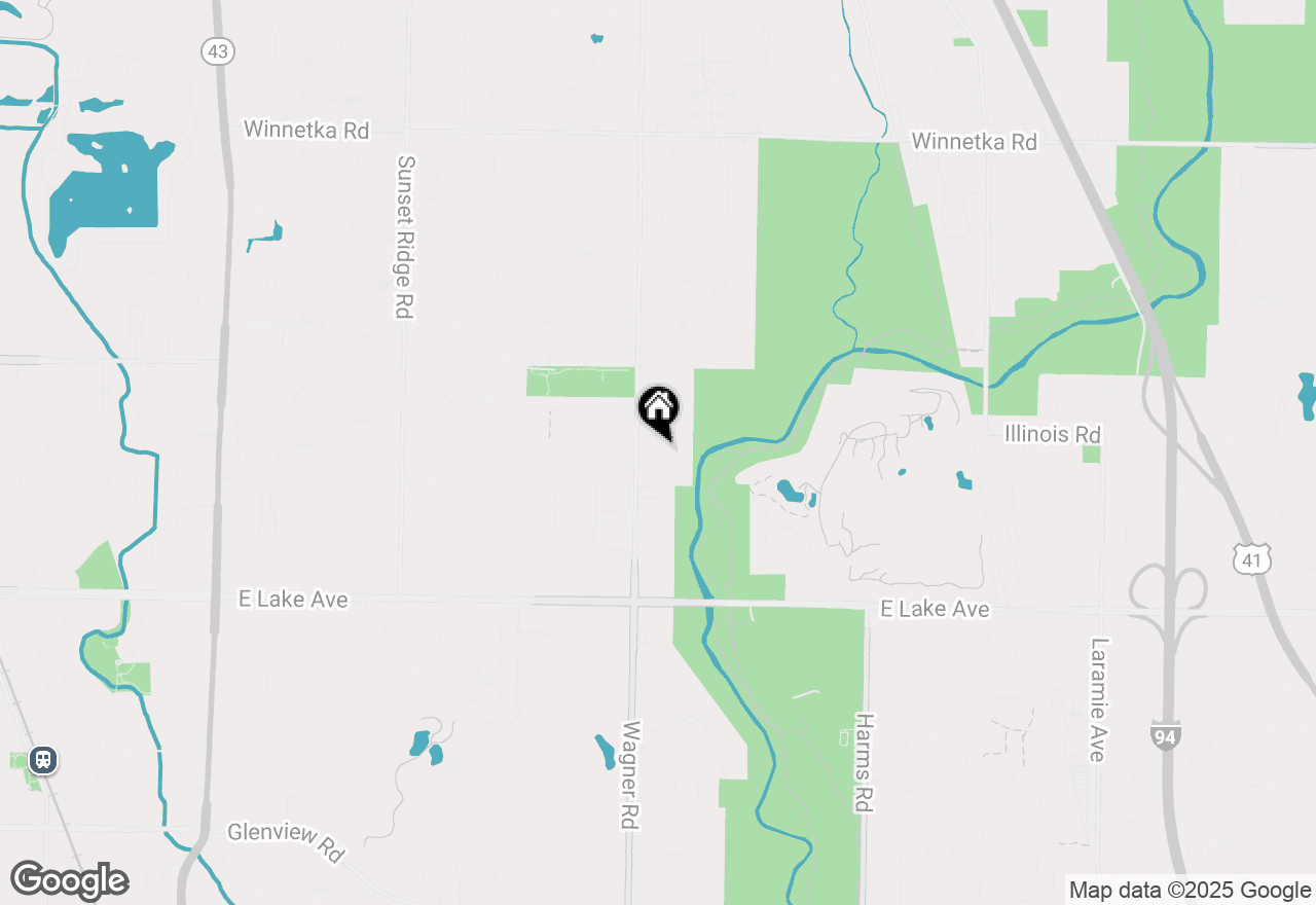 Map of 1628 Del Ogier Drive, Glenview, IL 60025