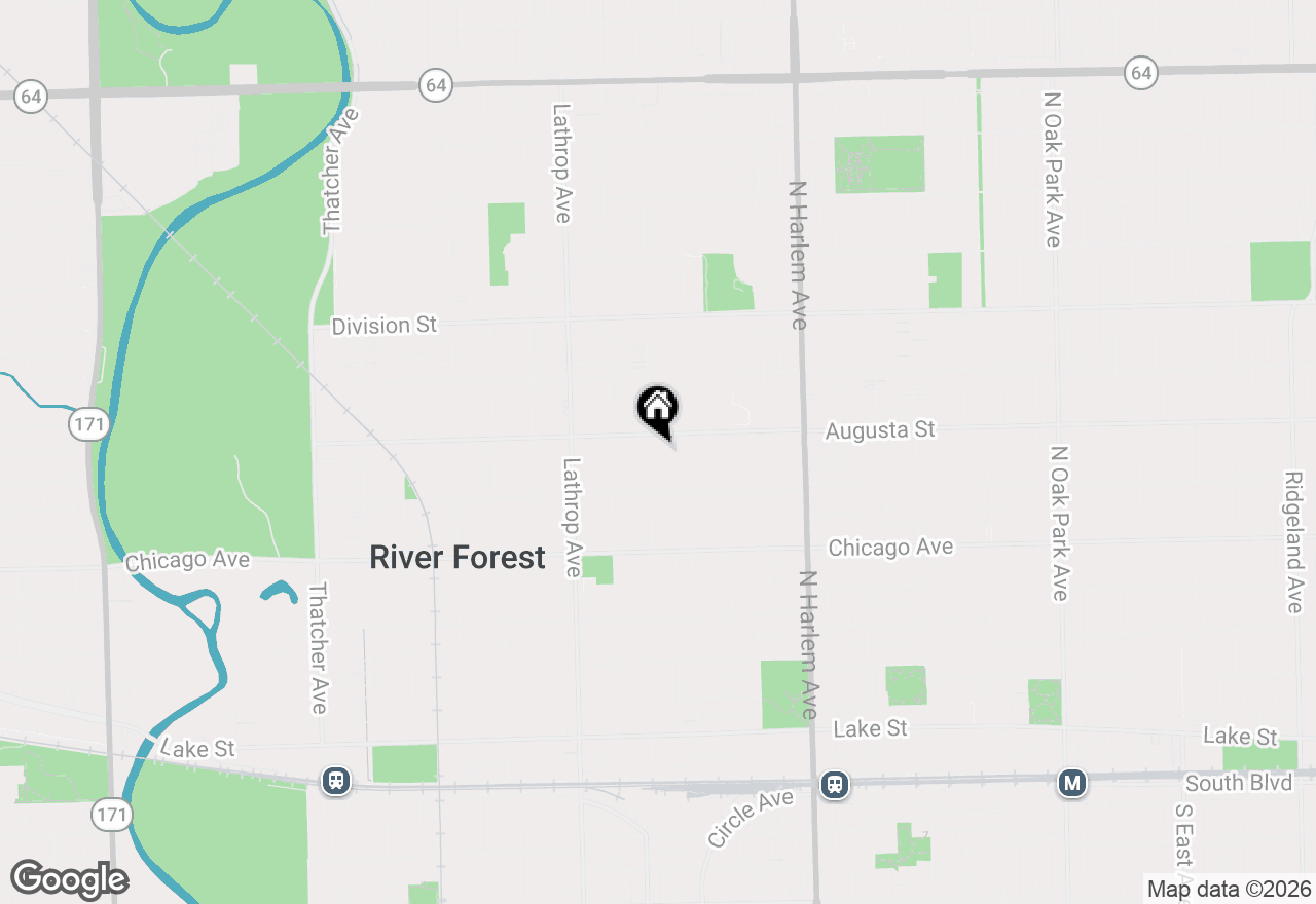 Map of 935 Monroe Avenue, River Forest, IL 60305