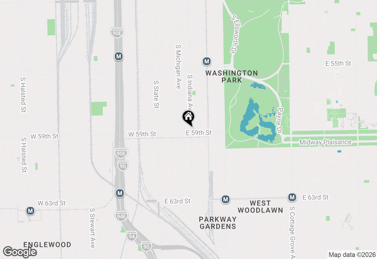 Map of 5850 S Indiana Avenue, Chicago, IL 60637