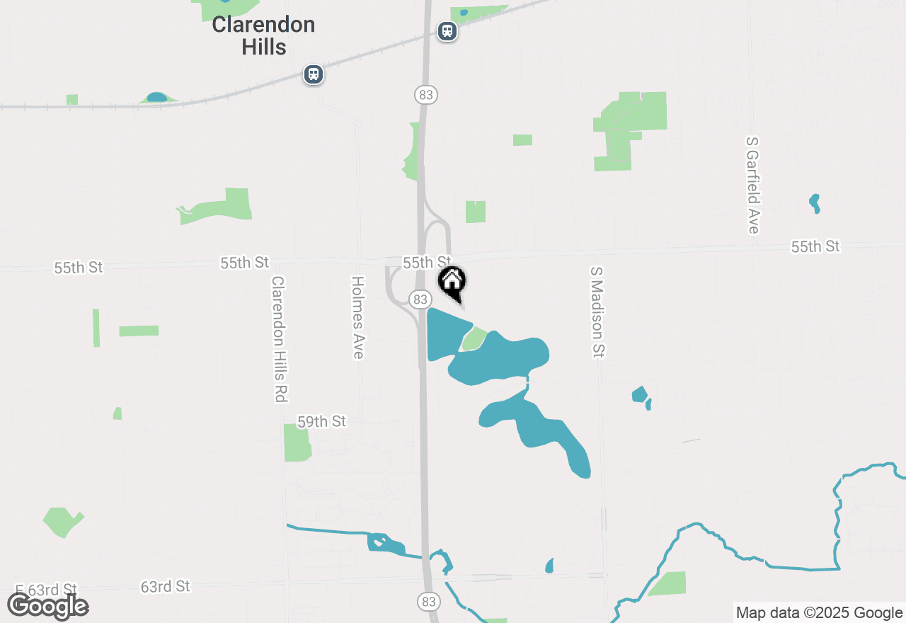 Map of 5562 S Stough Street, Hinsdale, IL 60521