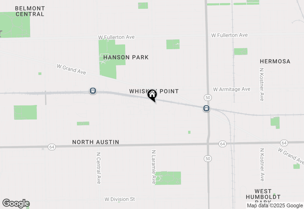 Map of 1900 N Laramie Avenue, Chicago, IL 60639