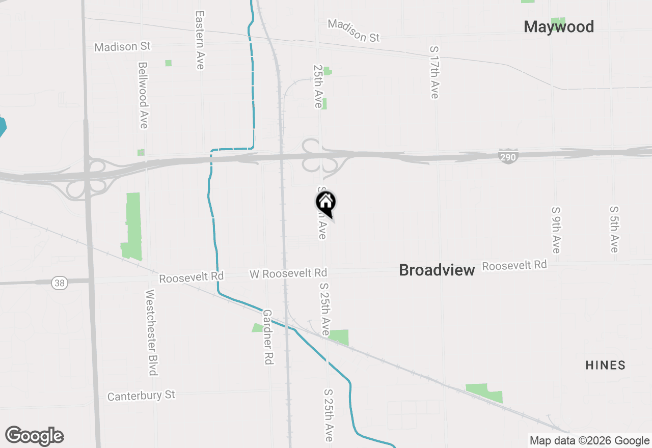 Map of (Address confidential), Broadview, Illinois 60155