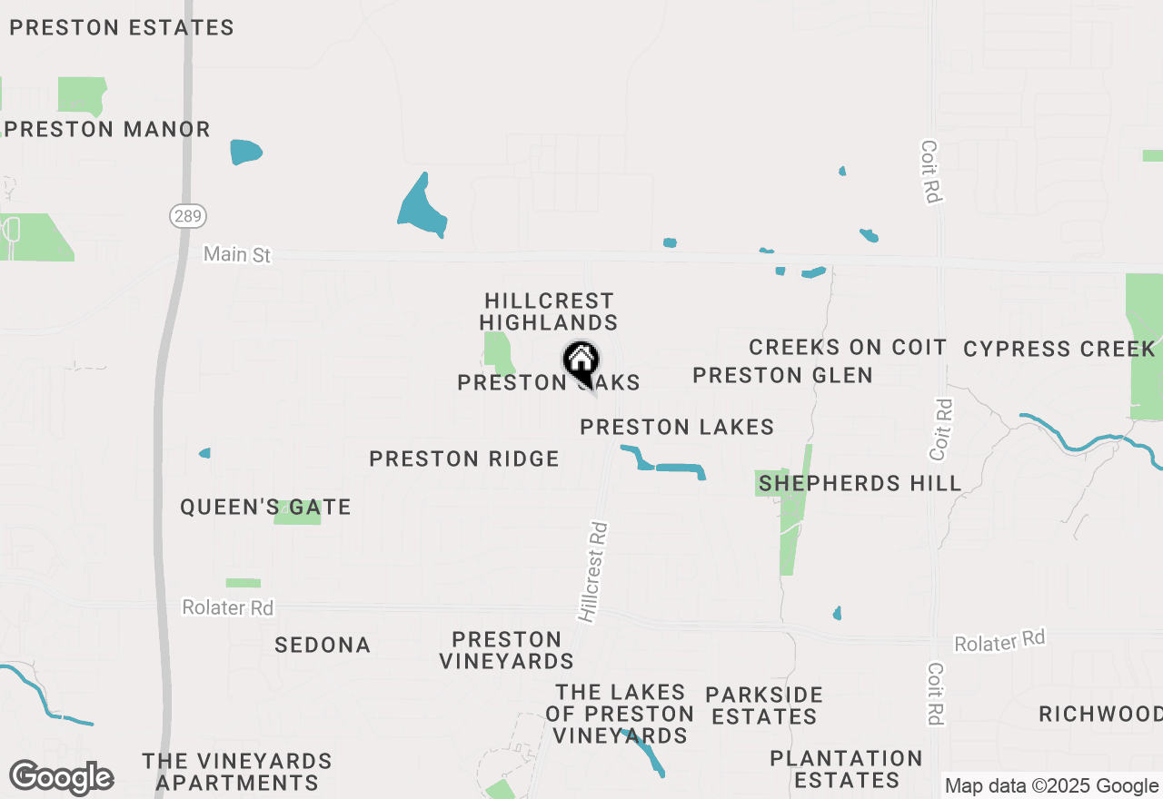 Map of 8205 Steamers Lane, Frisco, TX 75035