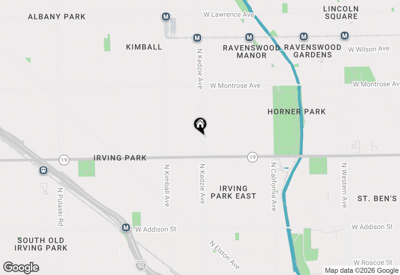 Map of 4102 N Kedzie Avenue #2E, Chicago, IL 60618