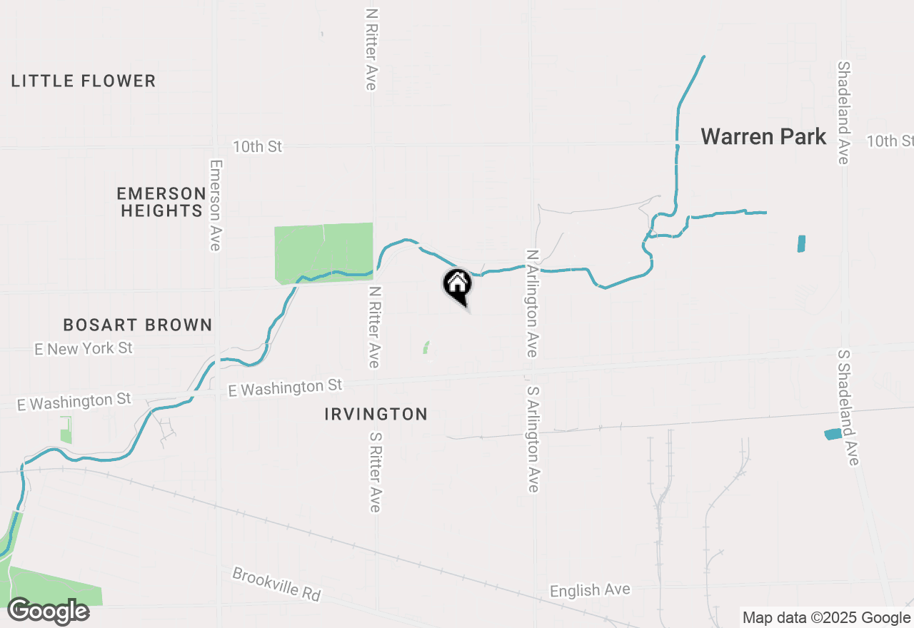 Map of 314 N Graham Avenue, Indianapolis, IN 46219