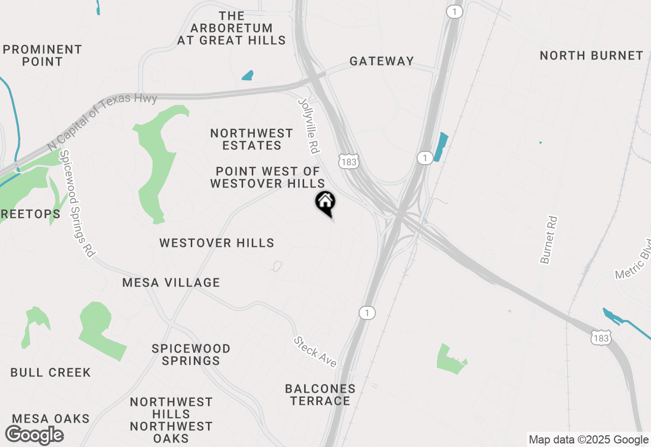 Map of 8801 Tallwood Dr #B, Austin, TX 78759