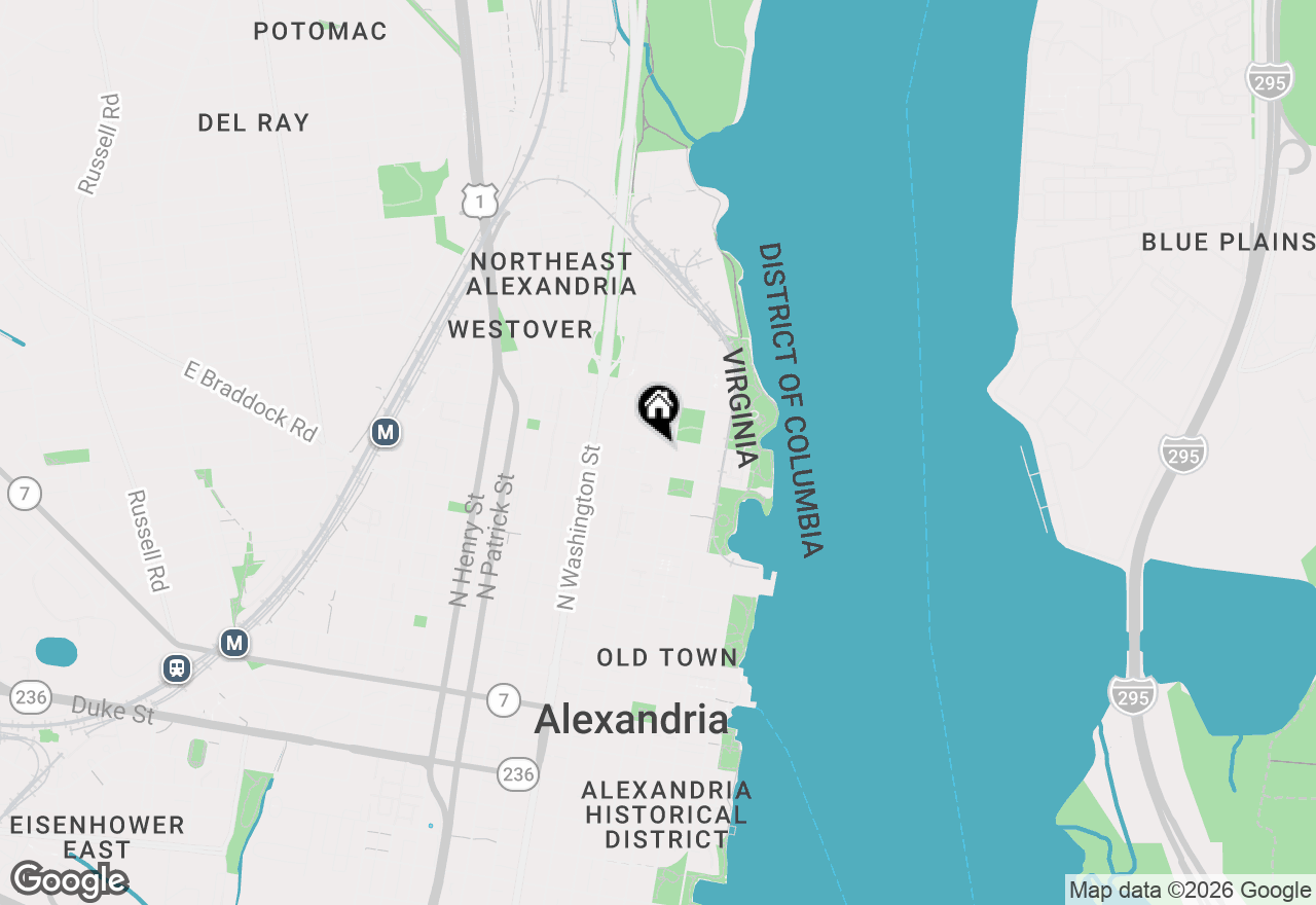 Map of 801 N Pitt Street #1410, Alexandria, VA 22314