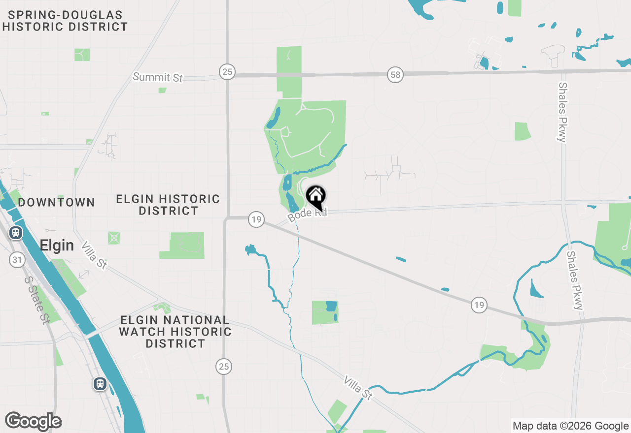 Map of 75 Willard Avenue #4, Elgin, IL 60120