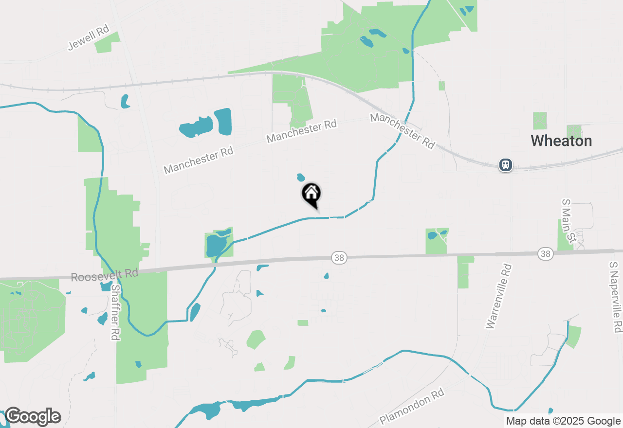 Map of 418 S Pierce Avenue, Wheaton, IL 60187