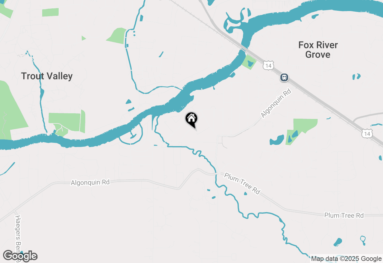 Map of 1121 Hillcrest Avenue, Fox River Grove, IL 60021