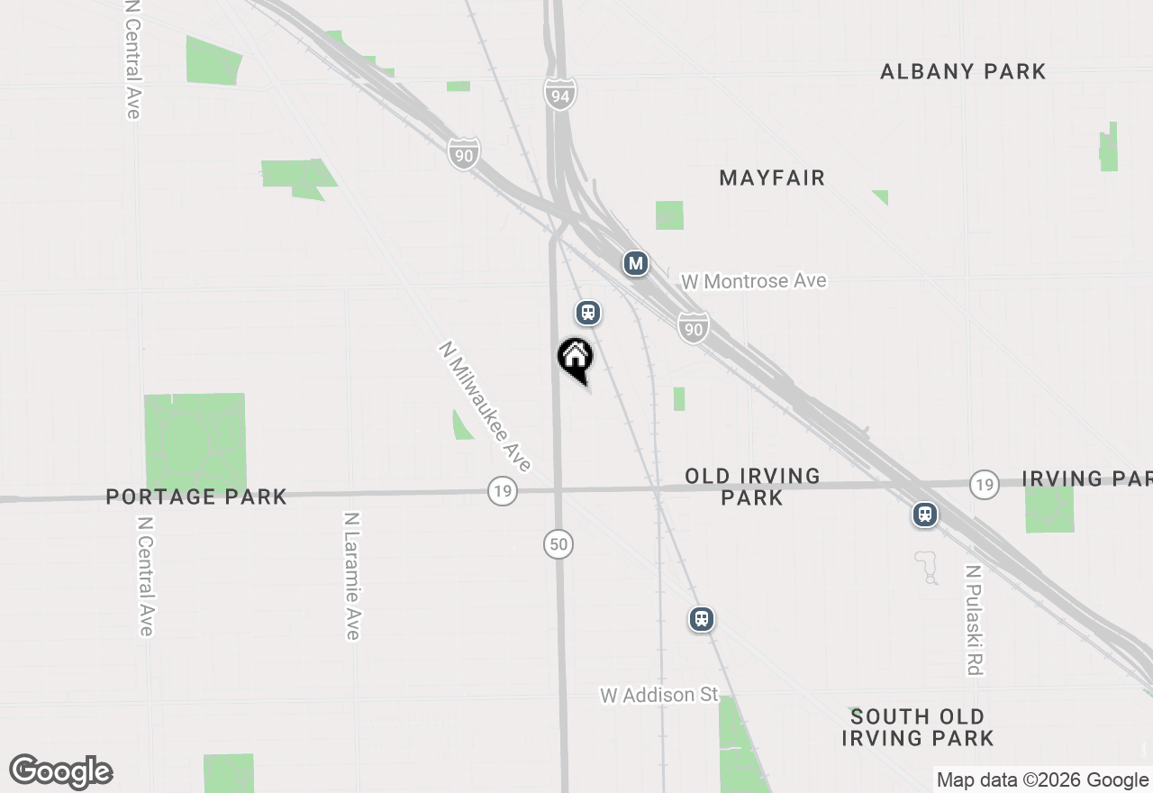 Map of 4714 W Berteau Avenue #1N, Chicago, IL 60641