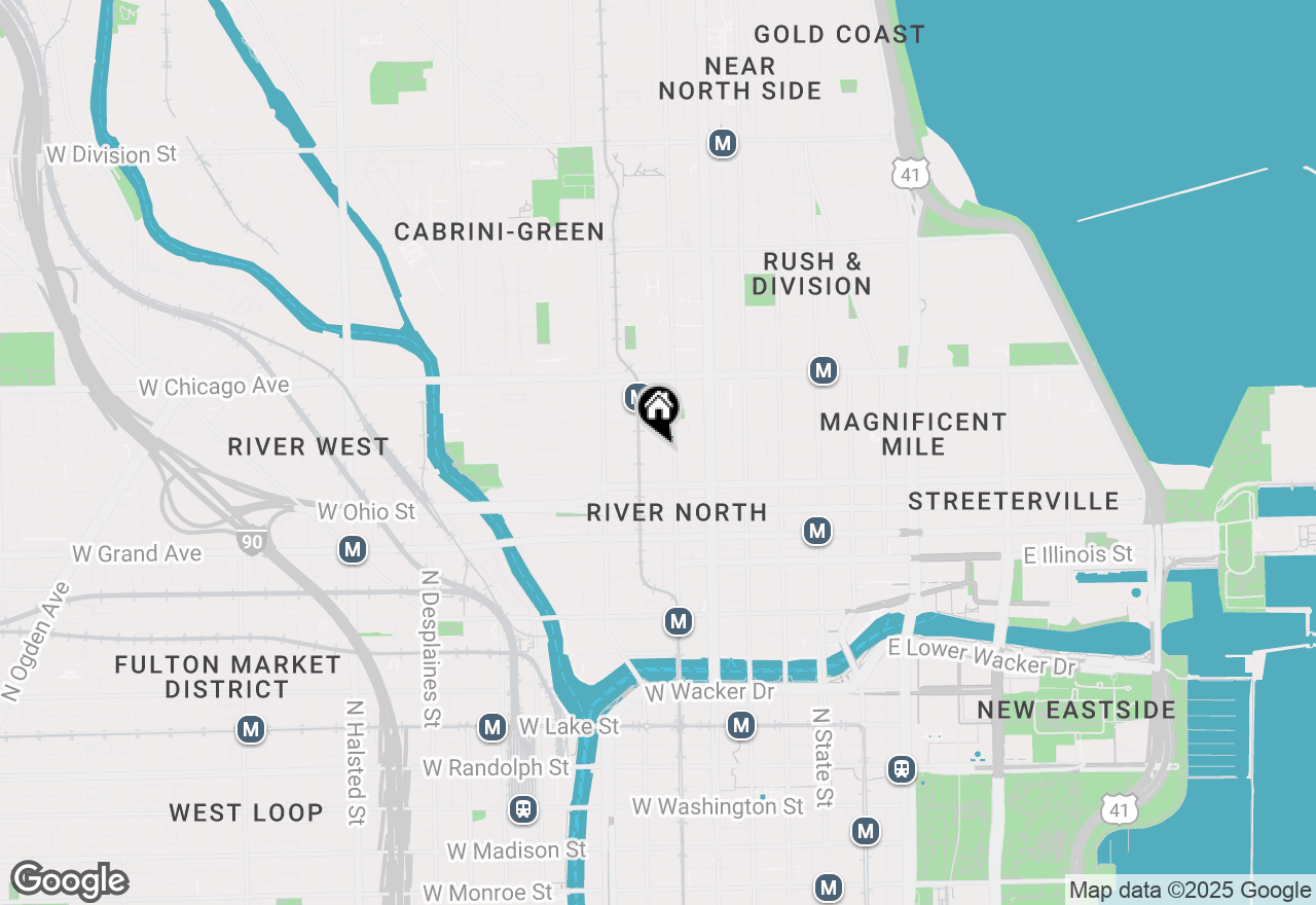 Map of 214 W Erie Street, Chicago, IL 60654