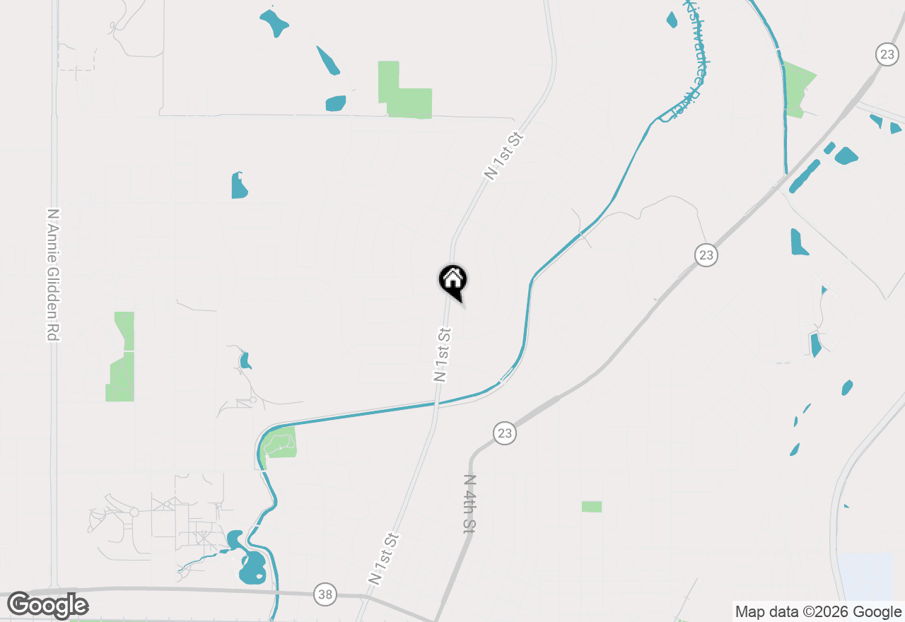 Map of 1306 N 1st Street, Dekalb, IL 60115