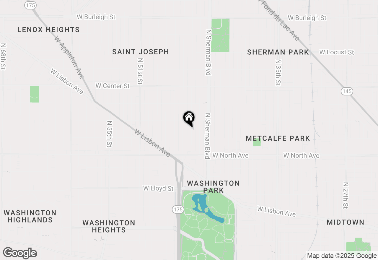 Map of 2437 N 45th St #2439, Milwaukee, WI 53210