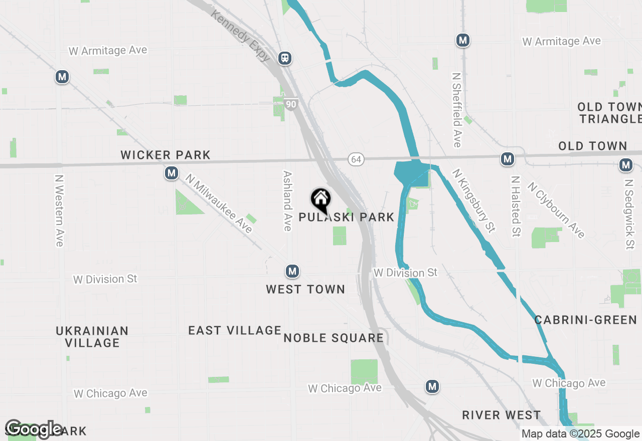 Map of 1457 W Blackhawk Street, Chicago, IL 60642