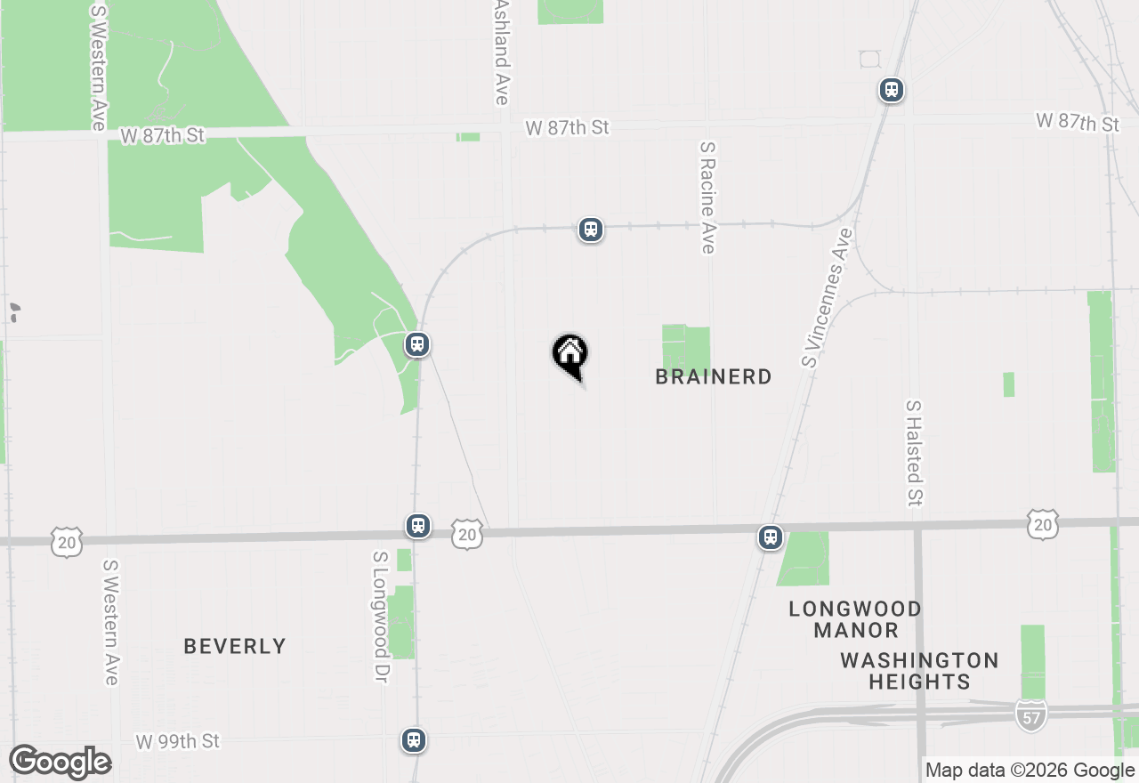 Map of 9211 S Laflin Street #1D, Chicago, IL 60620