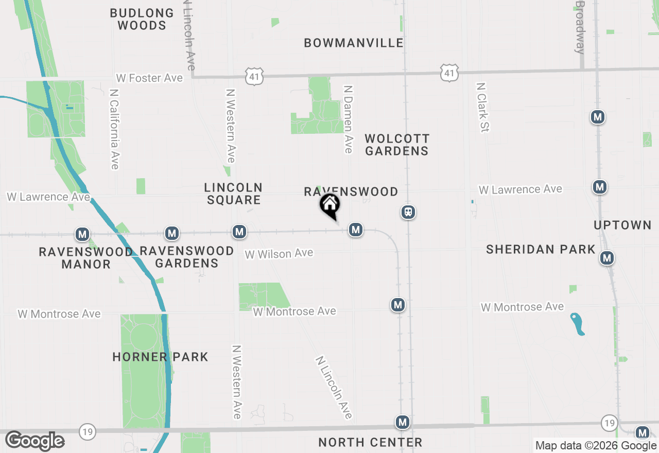 Map of 4646 N Seeley Avenue #1N, Chicago, IL 60625