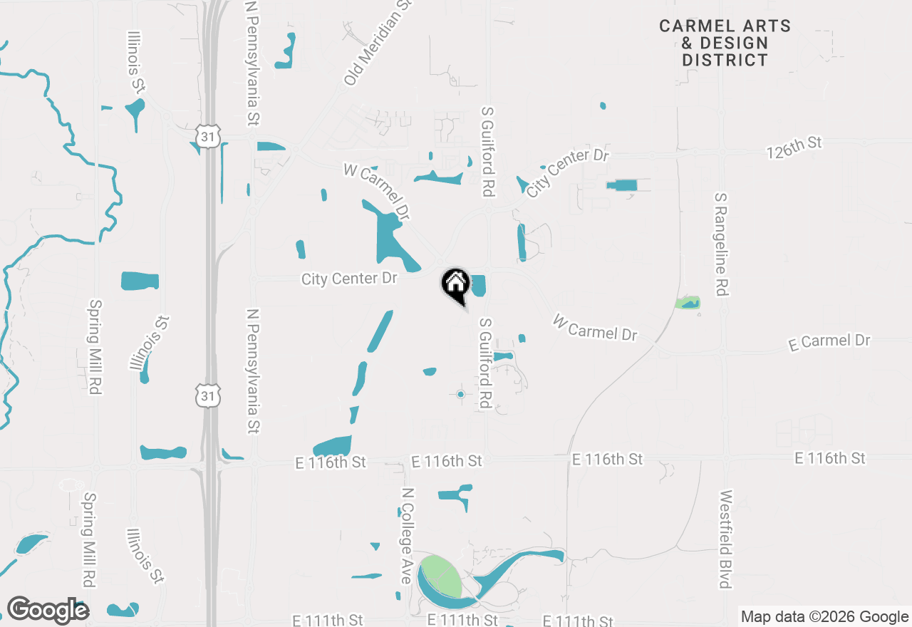 Map of 11750 Glenbrook Court #103A, Carmel, IN 46032