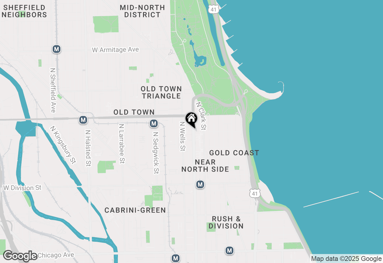 Map of (Address confidential), Chicago, Illinois 60610