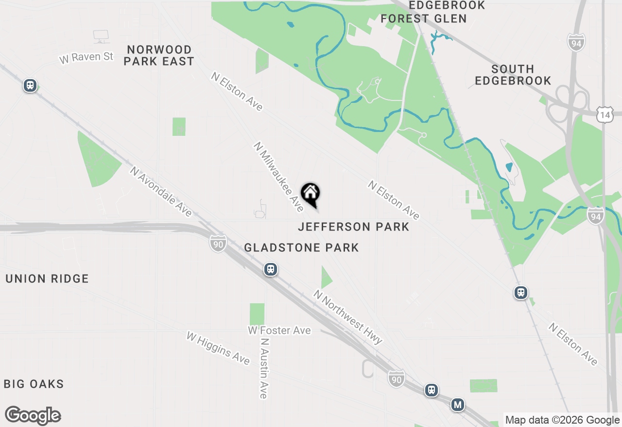 Map of 5605 N Miltimore Avenue #2N, Chicago, IL 60646