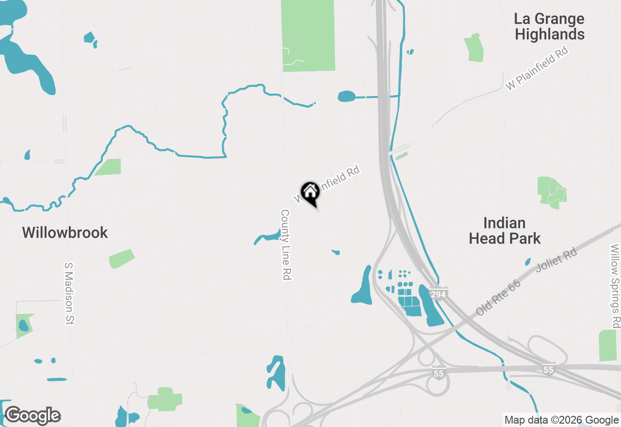 Map of 6500 Shady Lane, Burr Ridge, IL 60527