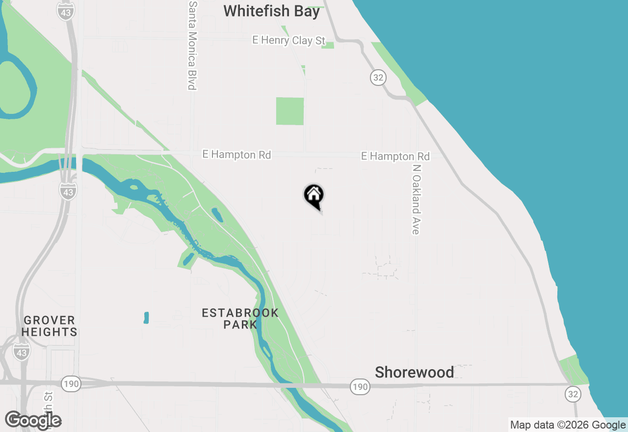 Map of 1116 E Glendale Ave #1118, Shorewood, WI 53211