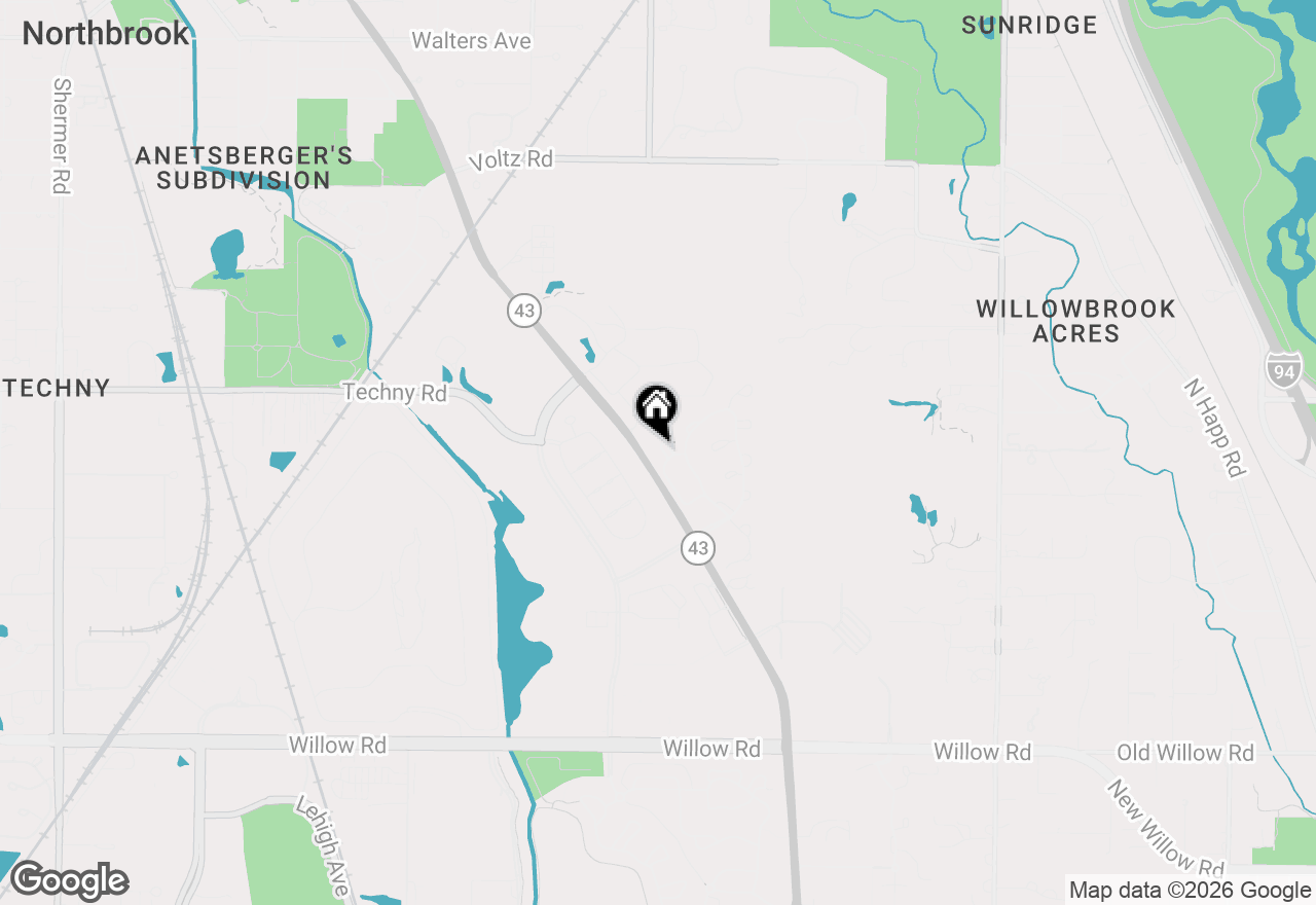 Map of 2060 Claridge Court, Northbrook, IL 60062
