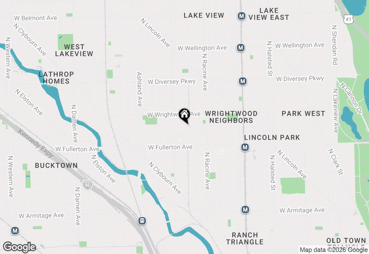 Map of 2501 N Wayne Avenue #14, Chicago, IL 60614