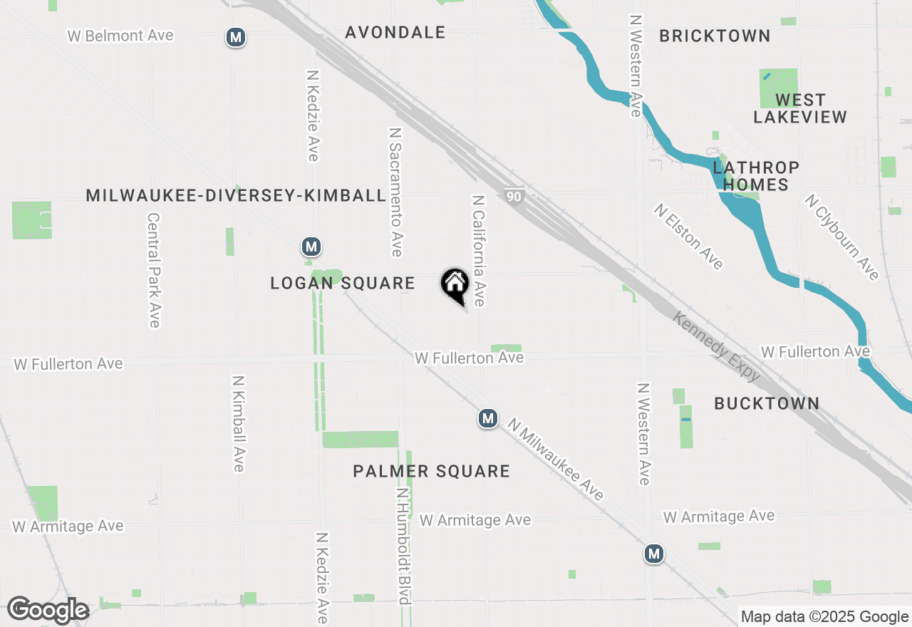 Map of 2500 N Mozart Street, Chicago, IL 60647