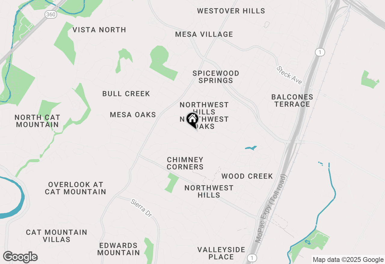 Map of 3913 Edgerock Dr, Austin, TX 78731