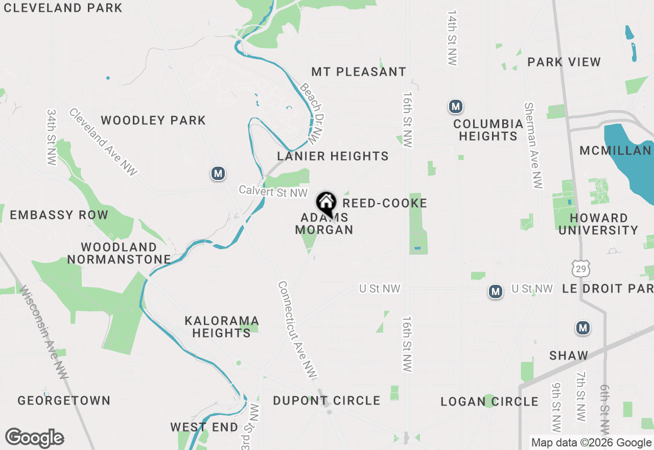 Map of 1852 Columbia Road Nw #603, Washington, DC 20009